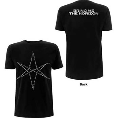 Bring Me The Horizon/Bring Horizon Barbed Wire Black T-Shirt/Mサイズ
