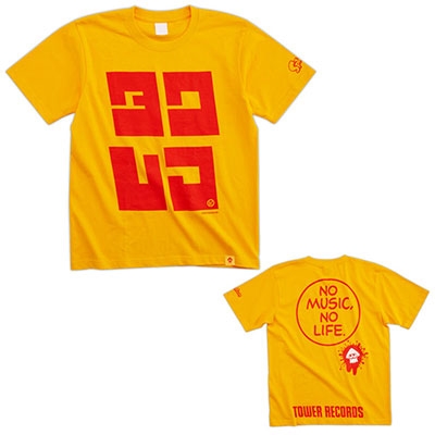 スプラトゥーン×TOWER RECORDS タワレコ T-shirt 黄 Lサイズ