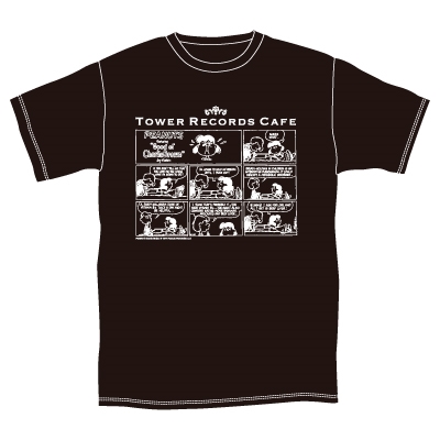 スヌーピー Tower Records Cafe T Shirt 15 ブラック Sサイズ