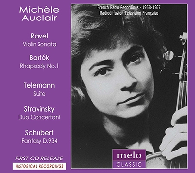 Michele Auclair plays Ravel, Bartok, Telemann, Stravinsky and Schubert