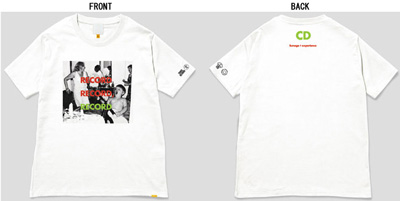 123 須永辰緒 NO MUSIC, NO LIFE. T-shirt (グリーン電力証書付き) White/Lサイズ