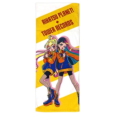 アイカツ!シリーズ × TOWER RECORDS フェイスタオル アイカツプラネット!