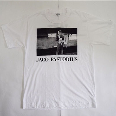 Jaco Pastorius/Jaco Pastorius Tシャツ(White×Black)/Mサイズ