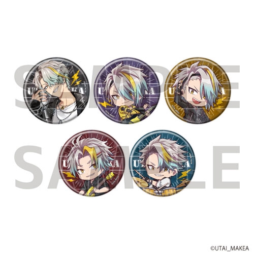 送料無料 歌衣メイカ ホログラム缶バッジ(57mm) 01/ロックver. ブラインド ピンズ・ピンバッジ・缶バッジ