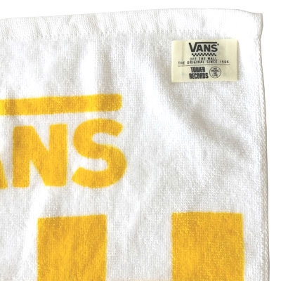 VANS×TOWER RECORDS Checker Towel WHITE/YELLOW