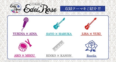 Roselia/Roselia 『Edel Rose』 Voice Actor Card Collection EX VOL 