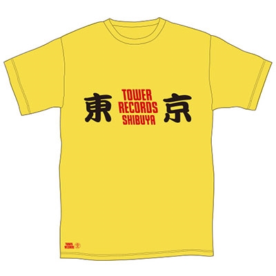 TOWER RECORDS SHIBUYA 東京T-shirt イエロー L