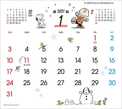 卓上 ポップ カレンダー スヌーピー カレンダー 21