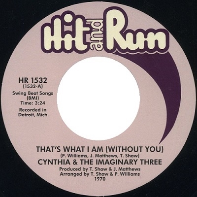 Cynthia And The Imaginary Three/That's What I Am (Without You)/Many Mood (Of A Man)ס[HR1532]