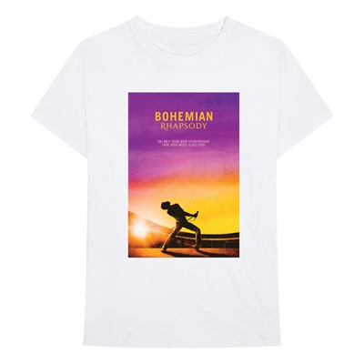 Queen/Sunset Bohemian Rhapsody Movie T White L[UIZZ-13925]