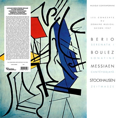 Luciano Berio: Serenaat I, Pierre Boulez: Sonatine, Karlheinz Stockhausen: Zeitmasze, Olivier Messiaen: Canteyodjaya