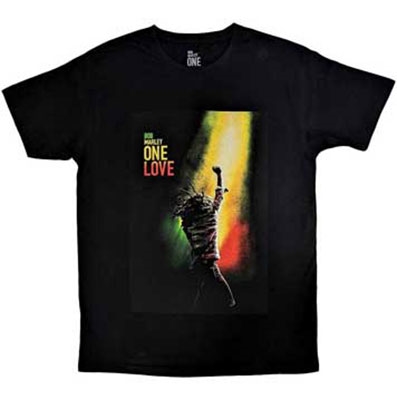 Bob Marley One Love Movie Poster Black T-Shirt