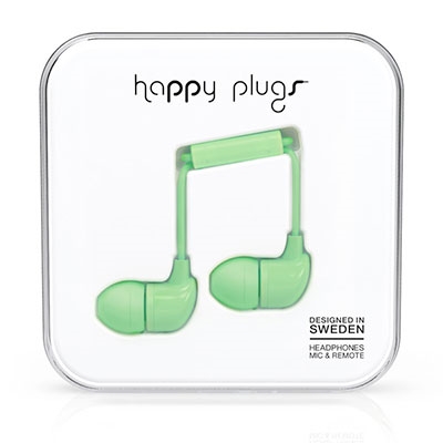 happy plugs イヤホン IN-EAR/ミント[7715]