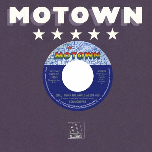 コモドアーズ "ガール、アイ・シンク・ザ・ワールド・アバウト・ユー"/ギャップ・バンド "アウトスタンディング"＜完全限定生産盤＞