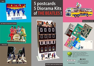 The Beatles/5 POST CARDS 5 DIORAMA KITS OF THE BEATLES 立版古