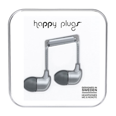 happy plugs イヤホン IN-EAR/スペースグレイ[7834]