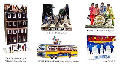 The Beatles/5 POST CARDS 5 DIORAMA KITS OF THE BEATLES 立版古