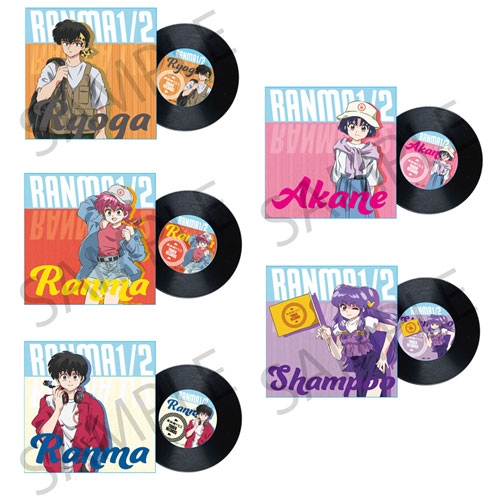 らんま1/2 × TOWER RECORDS トレーディングレコードコースター 全5種