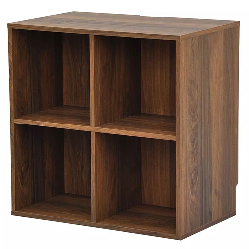 ユニオンレコードラック プレーヤー台 4BOX ブラウン[DULP-A400PBR]