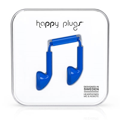 happy plugs イヤホン EARBUD/コバルト[7729]