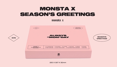 MONSTA X/MONSTA X 2019 SEASON'S GREETINGS CALENDAR+GOODS+2DVD[KTMMD0973]