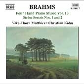 Brahms: Four Hand Piano Music Vol.13