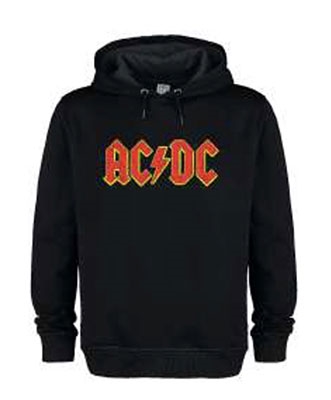 AC/DC/AC/DC Logo Amplified Vintage Black Hoodie/M[ZAV860ACLM]