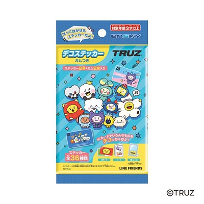 TRUZ デコステッカー ガムつき(20枚入りBOX-SET)