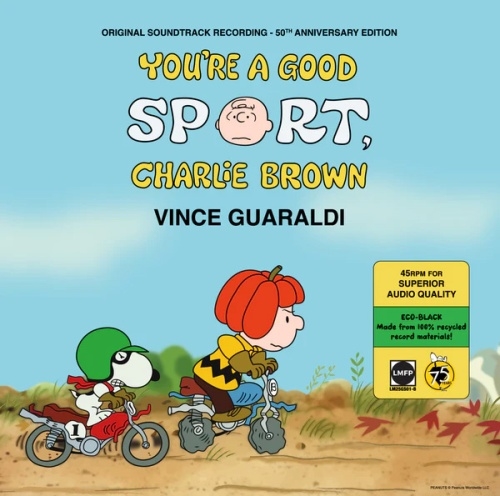 Vince Guaraldi/You're A Good Sport, Charlie Brown (50th Anniversary Edition)  (45 RPM)Eco Black Vinyl[LM25GS01B]