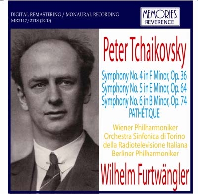 Tchaikovsky: Symphonies No.4, No.5, No.6 "Pathetique" / Wilhelm Furtwangler, VPO, Orchestra Sinfonica di Torino della RAI, BPO