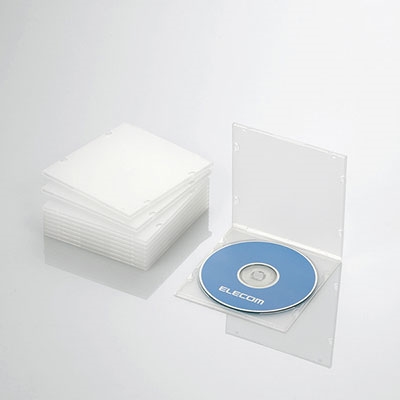 ELECOM CD/DVD ˤĤ褤!ॱ(10ѥå)/ꥢ[CCD-JPCS10CR]