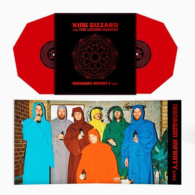 King Gizzard &The Lizard Wizard/Nonagon Infinity Live/Nonagon Shaped Clear Red Vinyl[FC243V12R]