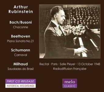 ȥ롦롼ӥ󥷥奿/Arthur Rubinstein plays Bach/Busoni, Beethoven, Schumann and Milhaud[MC1038]