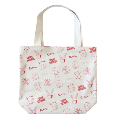 softly×TOWER RECORDS  トートバック レッド