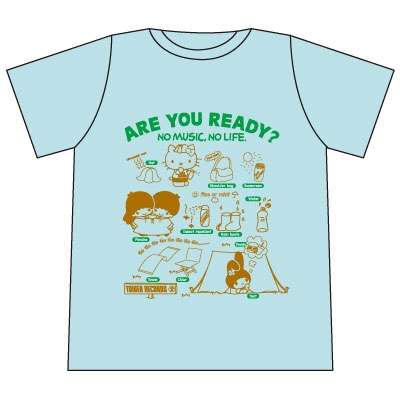 SANRIO 50th × TOWER RECORDS フェス T-shirt Light Blue/Sサイズ