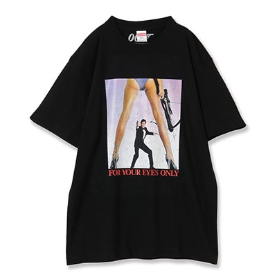 dショッピング |James Bond For Your Eyes Only S／S Tee Black／L