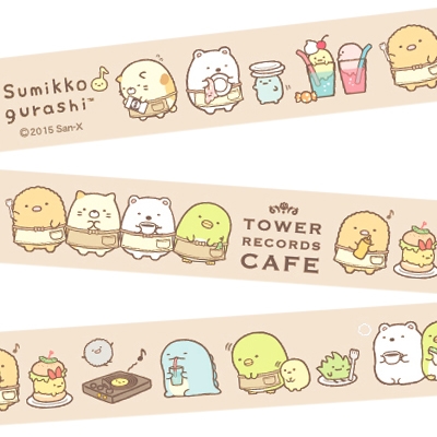 すみっコぐらし × TOWER RECORDS CAFE コラボキャラテープ