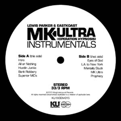 MK Ultra: Operation Hypnosis (Instrumentals)<限定盤> MK Ultra: Operation Hypnosis (Instrumentals)<限定盤>