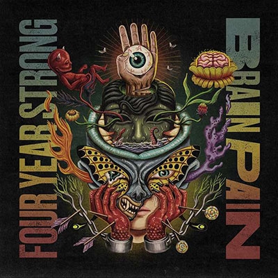 Four Year Strong/Brain PainBlood Red, Highlighter Yellow &Sea Blue Tri-Stripe Vinyl/ס[PNE268DLX2]