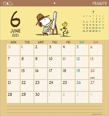 スヌーピー カレンダー 21