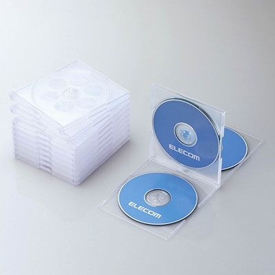 ELECOM CD/DVD(4Ǽ)(5ѥå)/ꥢ[CCD-JSCNQ5CR]