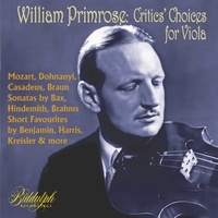 ウィリアム・プリムローズ ヴィオラのためのクリティクス・チョイス-コレクターズ録音選 1938-47