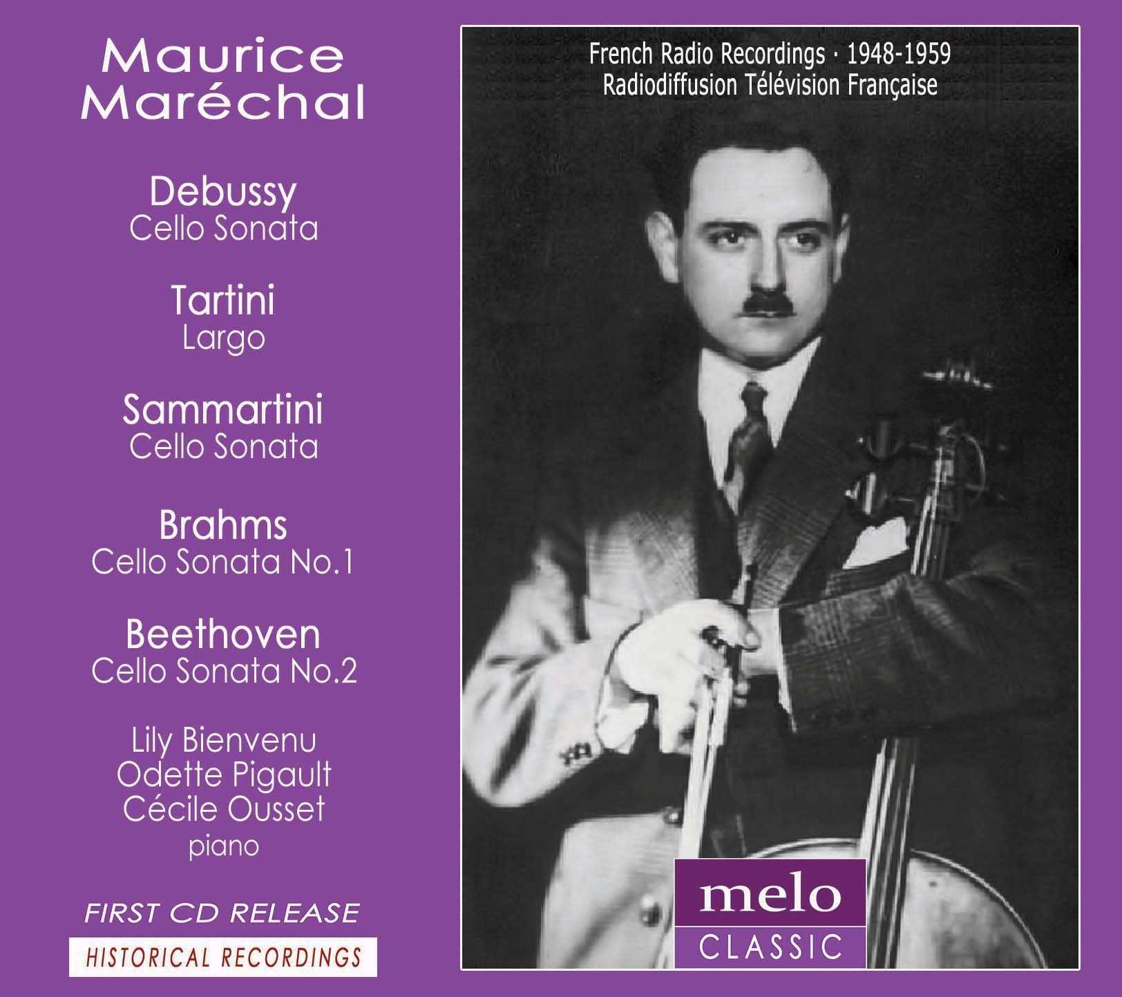 Maurice Marechal plays Debussy, Tartini, Sammartini, Beethoven and Brahms