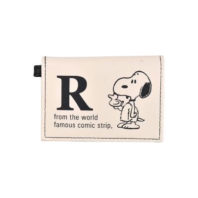 Snoopy リール付2つ折りパスケース バスタイム K