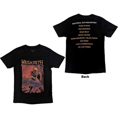 Megadeth/Megadeth Peace Sells Album Cover T-Shirt/M[2050268892686]