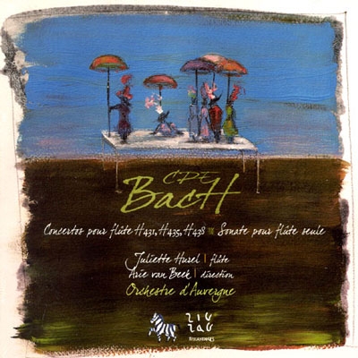 C.P.E.Bach:Flute Concertos H438/H431/H435/Flute Sonata in A Minor (10/25-28/2006):Juliette Hurel(fl)/Arie van Beek(cond)/Orchestre d'Auvergne C.P.E.Bach:Flute Concertos H438/H431/H435/Flute Sonata in A Minor (10/25-28/2006):Juliette Hurel(fl)/Arie van Beek(cond)/Orchestre d'Auvergne