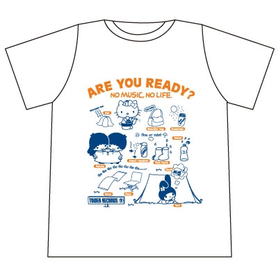 SANRIO 50th × TOWER RECORDS フェス T-shirt Black/Sサイズ