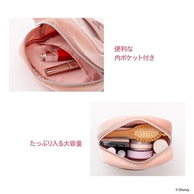 Disney LIFESTYLE BOOK ピンクポーチ&前髪クリップ by Darich