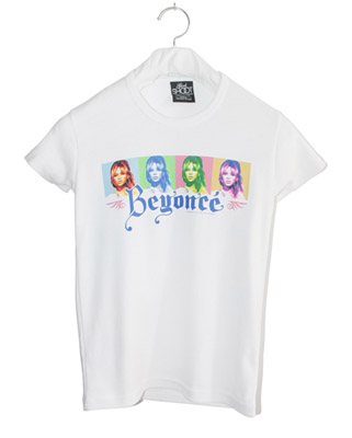 Beyonce / Photos (Warhol) Skinny T-shirt White/OSFA