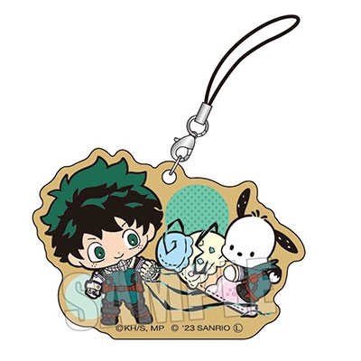 コロコロ40周年記念　サンリオコラボスリーブ　切札勝舞　新品未開封 僕のヒーローアカデミア × サンリオキャラクターズ2 木札ストラップ/緑